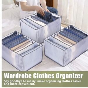Wardrobe drawer organizers